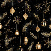 Lux black & gold watercolor Christmas custom name Fleecedecke