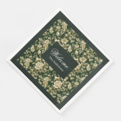 Lux Botanical Napkins Greenery Foliage in Pastels Serviette (Ecke)