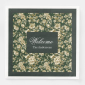 Lux Botanical Napkins Greenery Foliage in Pastels Serviette (Vorderseite)