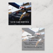 Lux Care Service Taxi Fahrer Quadratische Visitenkarte (Vorne/Hinten)