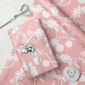 Lux Christmas Elegano Baubles on Pink Geschenkpapier