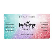 Lux Cotton Candy Glitzer Face Serum Labels (Vorne)