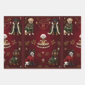 Lux Editorial Weihnachts-Verpackungs-Set mit 3 fla Geschenkpapier Set (Vorderseite)
