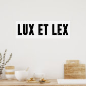 Lux et lex poster (Küche)
