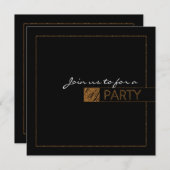 Lux Glitzer Lugano Unexpected Classic Tour Elegant Einladung (Vorne/Hinten)