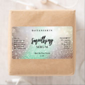 Lux Glitzer Minze und Silber-Gesichtseretiketten (Insitu)