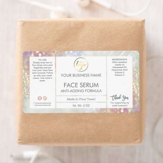 Lux Glitzer Pastel Haar Gesichtserkennzeichen (Insitu)