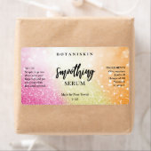 Lux Glitzer Sunset Colored Face Serum Labels (Insitu)