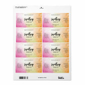 Lux Glitzer Sunset Colored Face Serum Labels (Vorne)
