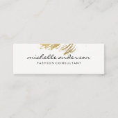 Lux Gold Brushed Mini Visitenkarte (Vorderseite)