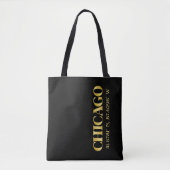 Lux Gold Chicago Latitude & Longitude Tasche (Vorderseite)