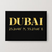 Lux Gold Dubai Breite und Länge Button (Vorderseite)