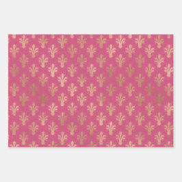 Lux Gold Lilie and Trendy 2021 Colors Geschenkpapier Set