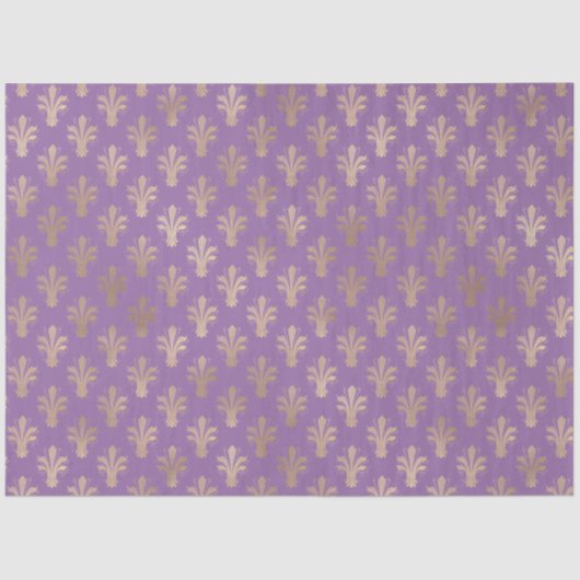 Lux Gold Lilie und Amethyst Seidenpapier (Vorderseite)