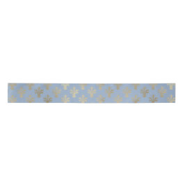 Lux Gold Lilie und Cerulean Blue Satinband