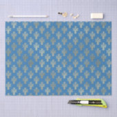Lux Gold Lilie und Französisch Blue Seidenpapier (Handwerk)
