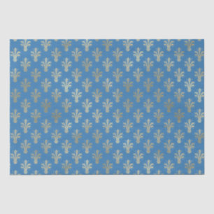 Lux Gold Lilie und Französisch Blue Seidenpapier