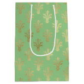 Lux Gold Lilie und Green Ash Mittlere Geschenktüte (Rückseite)