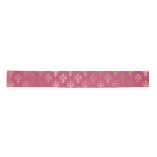 Lux Gold Lilie und Raspberry Sorbet Satinband (Vorderseite)