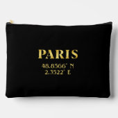 Lux Gold Paris Latitude & Longitude Zubehörtasche (Vorderseite)