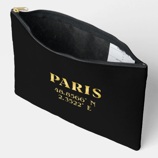 Lux Gold Paris Latitude & Longitude Zubehörtasche (Offen)