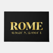 Lux Gold Rome Latitude & Longitude Fußmatte (Vorderseite)