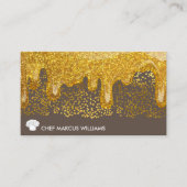 Lux Gold Speck | Führungskraft Koch Visitenkarte (Vorderseite)