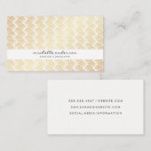 Lux Gold Weave Visitenkarte (Vorne/Hinten)