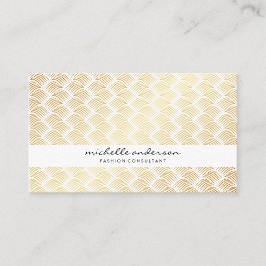 Lux Gold Weave Visitenkarte (Vorderseite)