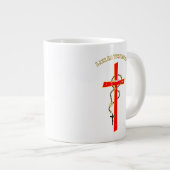 Lux in Tenebris -01 Jumbo-Tasse (Vorderseite Rechts)