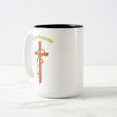 Lux in Tenebris - Rosary 01 Zweifarbige Tasse (Vorderseite Links)