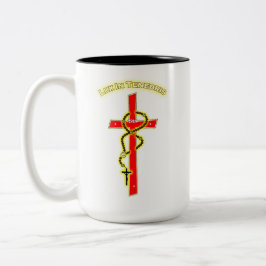 Lux in Tenebris - Rosary 01 Zweifarbige Tasse