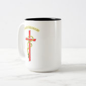 Lux in Tenebris - Rosary 02 Zweifarbige Tasse (Vorderseite Links)
