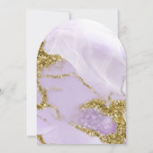 Lux Ink Lavender Abstrakt Arch ID990 Einladung (Rückseite)