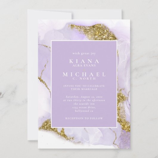 Lux Ink Lavender Abstrakt ID990 (Vorderseite)