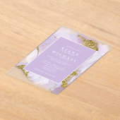 Lux Ink Lavender Abstrakt ID990 Acryleinladungen (Ablage )