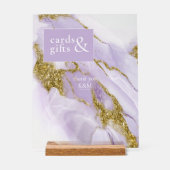 Lux Ink Lavender Abstrakt ID990 Acrylschild (Vorderseite)