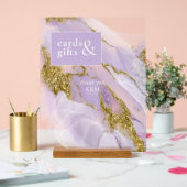 Lux Ink Lavender Abstrakt ID990 Acrylschild (Hochzeit)