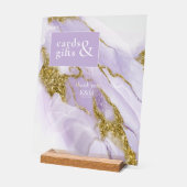 Lux Ink Lavender Abstrakt ID990 Acrylschild (Winkel)