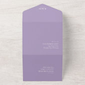 Lux Ink Lavender Abstrakt ID990 All In One Einladung (Außenbereich)