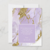 Lux Ink Lavender Abstrakt ID990 Dankeskarte (Rückseite)