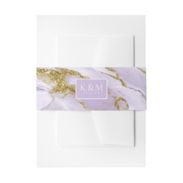 Lux Ink Lavender Abstrakt ID990 Einladungsbanderole