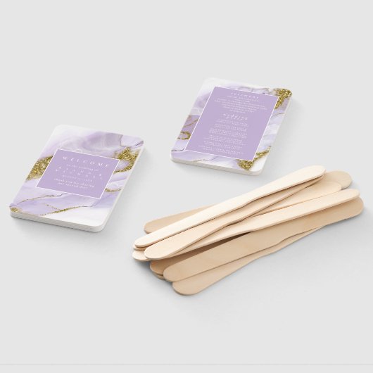 Lux Ink Lavender Abstrakt ID990 Fächer (Non-assembled)