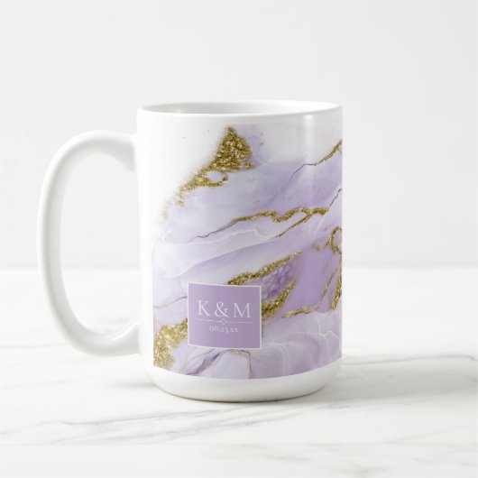 Lux Ink Lavender Abstrakt ID990 Kaffeetasse (Links)