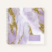 Lux Ink Lavender Abstrakt ID990 Notizblock (Vorderseite)