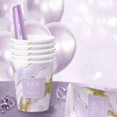 Lux Ink Lavender Abstrakt ID990 Pappbecher