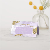 Lux Ink Lavender Abstrakt ID990 Platzkarte (Rückseite)