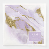 Lux Ink Lavender Abstrakt ID990 Serviette (Vorderseite)