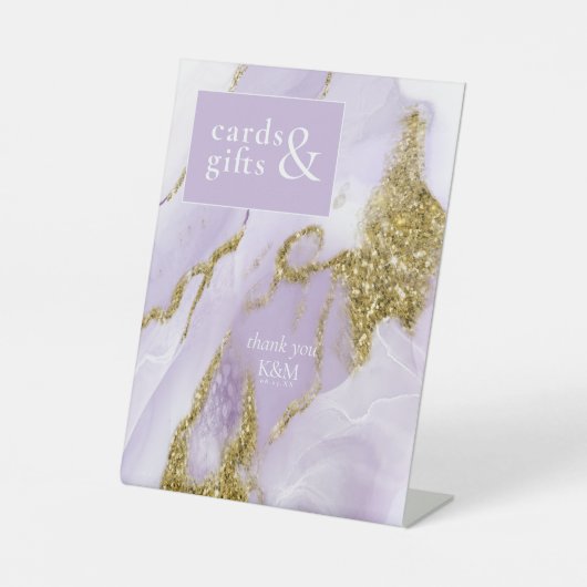 Lux Ink Lavender Abstrakt ID990 Sockelschild (Vorderseite)