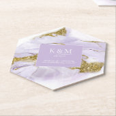 Lux Ink Lavender Abstrakt ID990 Untersetzer (angewinkelt)